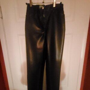 Aritzia Faux Leather, Straight Leg Faux leather Pants, Size 0